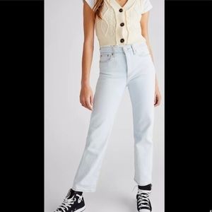 Levi’s Wedgie Straight Ankle Jeans Light Wash